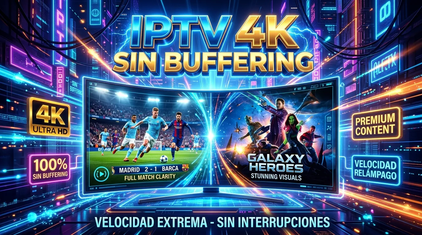 IPTV 4K sin buffering: requisitos y soluciones