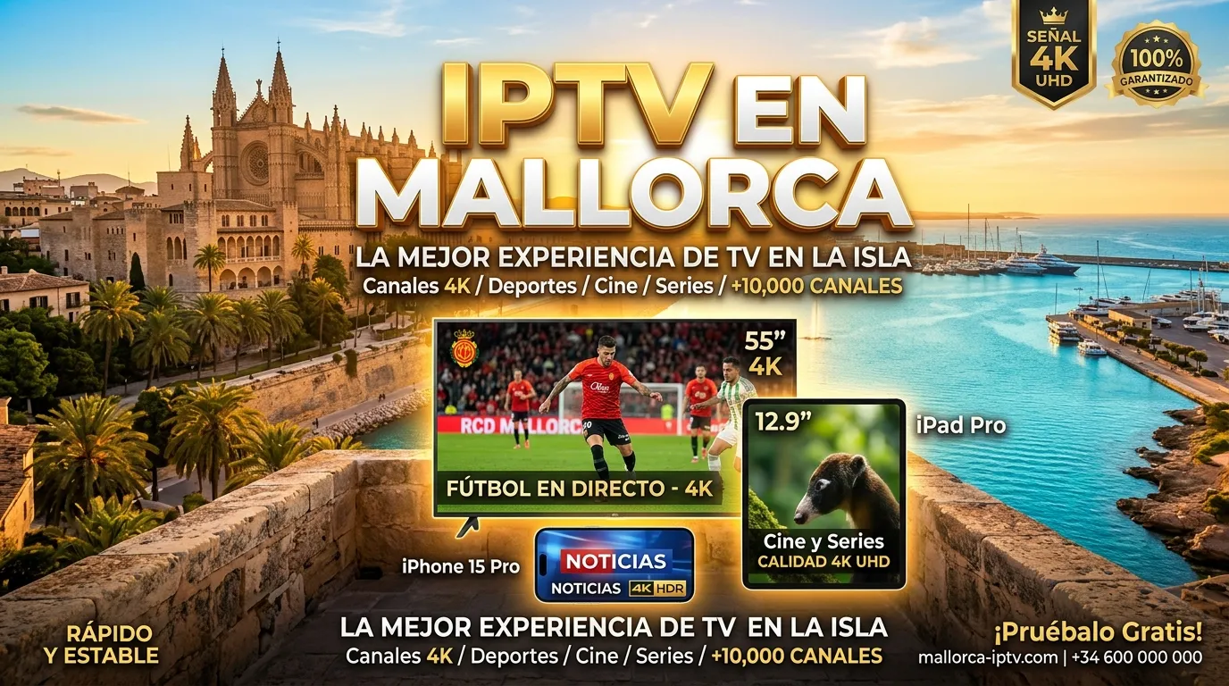 IPTV en Mallorca: televisión online Premium en todos tus dispositivos