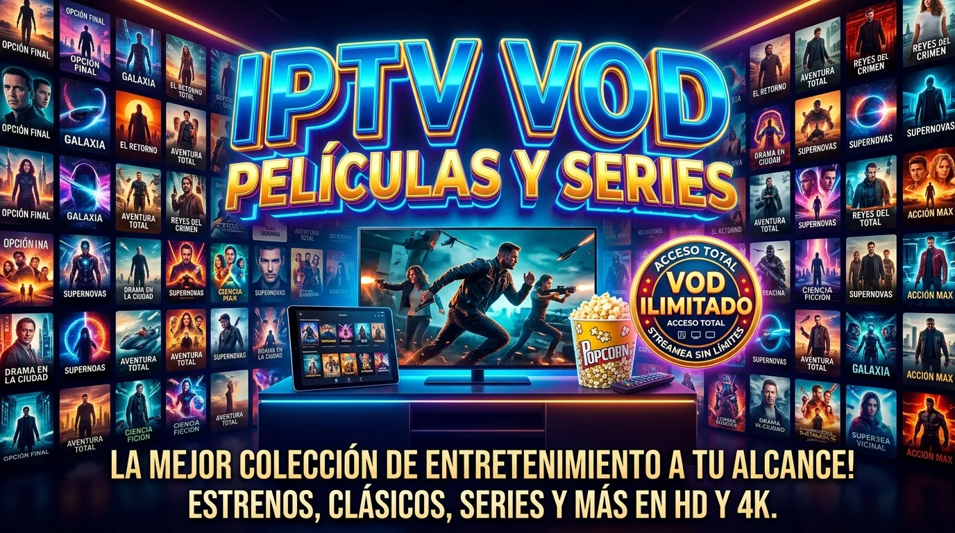 IPTV con películas y series en España: cómo organizar el catálogo VOD