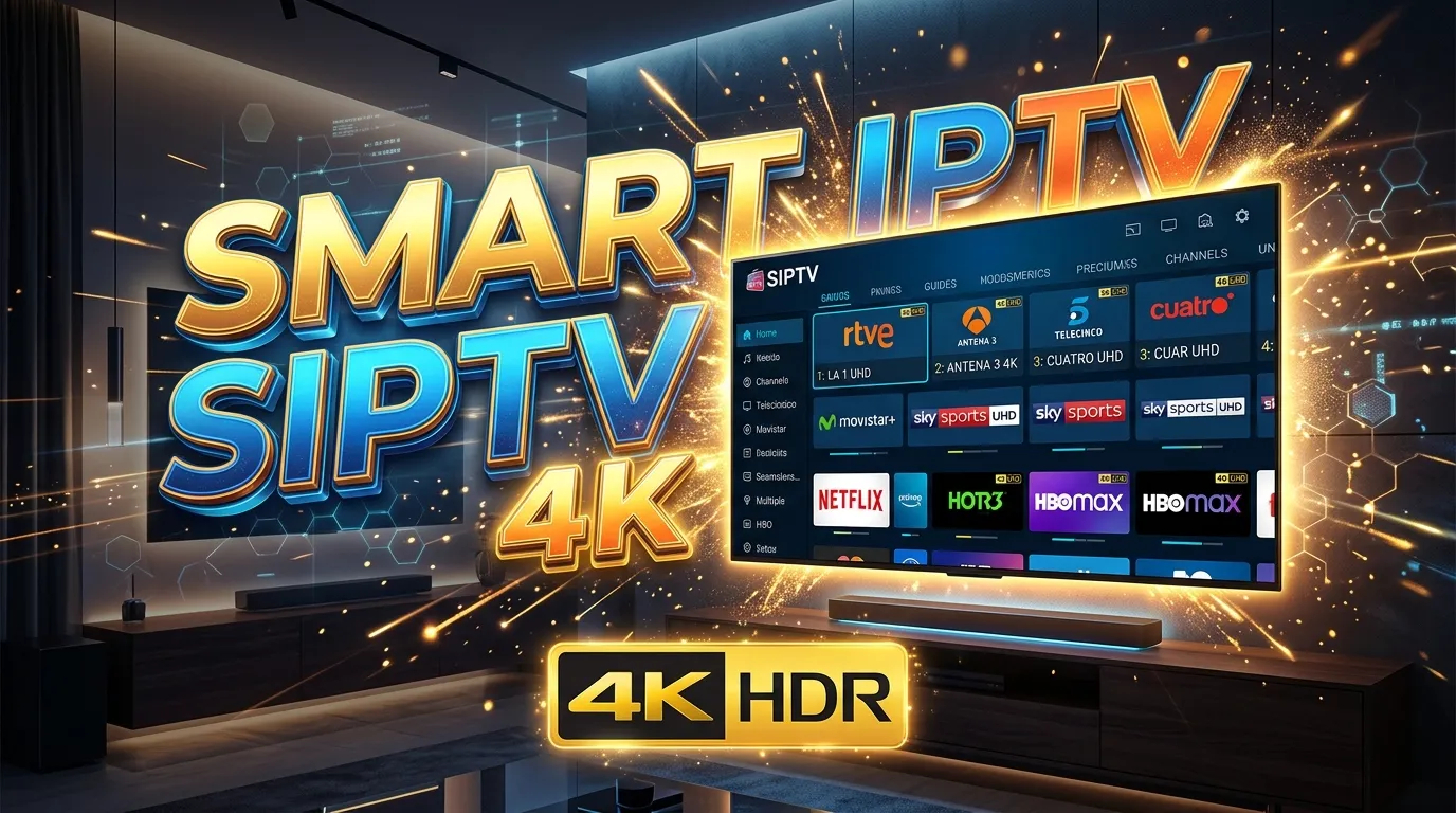 Smart IPTV SIPTV: configuración fácil y reproducción 4K