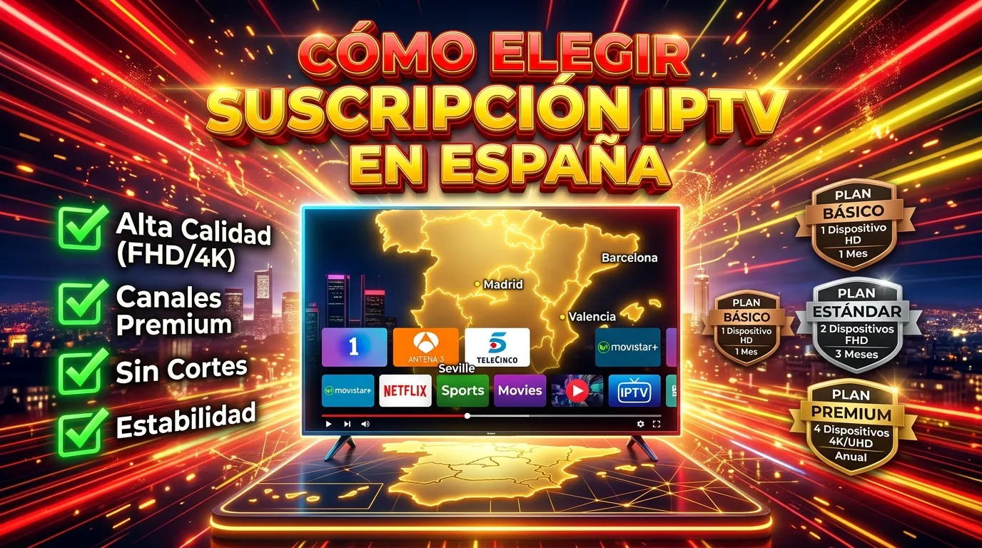 Cómo elegir una suscripción IPTV en España